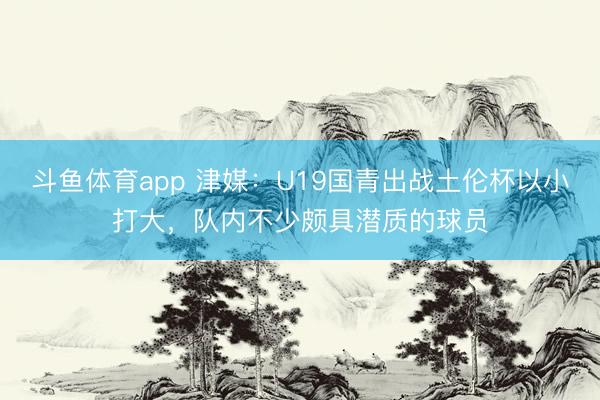 斗鱼体育app 津媒：U19国青出战土伦杯以小打大，队内不少颇具潜质的球员