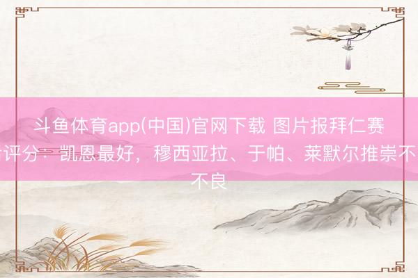斗鱼体育app(中国)官网下载 图片报拜仁赛后评分：凯恩最好，穆西亚拉、于帕、莱默尔推崇不良