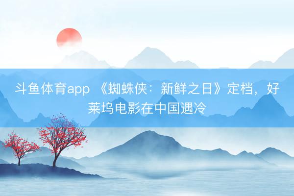 斗鱼体育app 《蜘蛛侠：新鲜之日》定档，好莱坞电影在中国遇冷